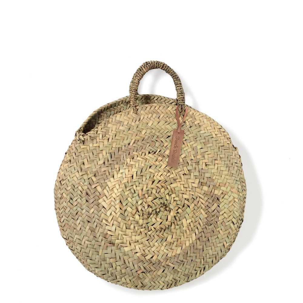 Round straw basket sale