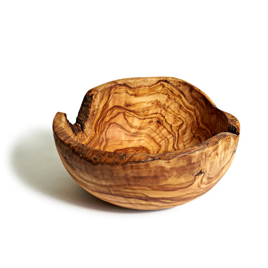 Rustic Olive Wood Salad Bowl