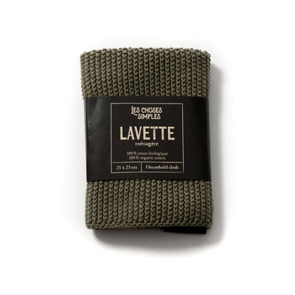 Lavette Cleaning cloth in khaki against white background